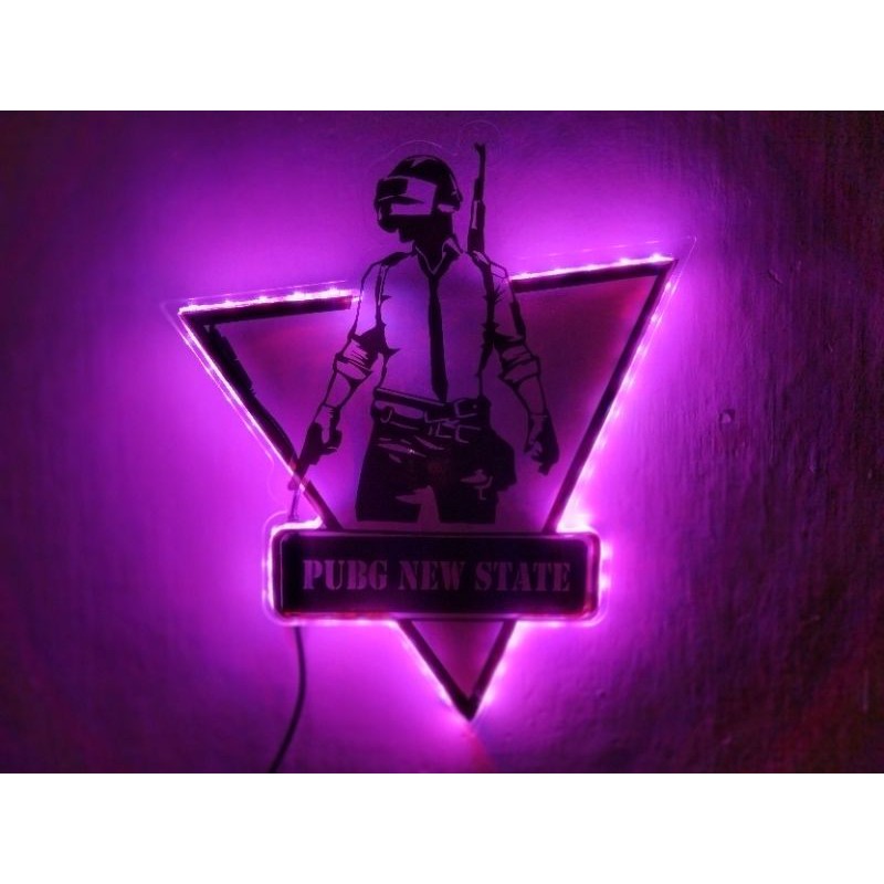 lampu LED pubg / lampu neon pubg / custom neon pubg /custom neon