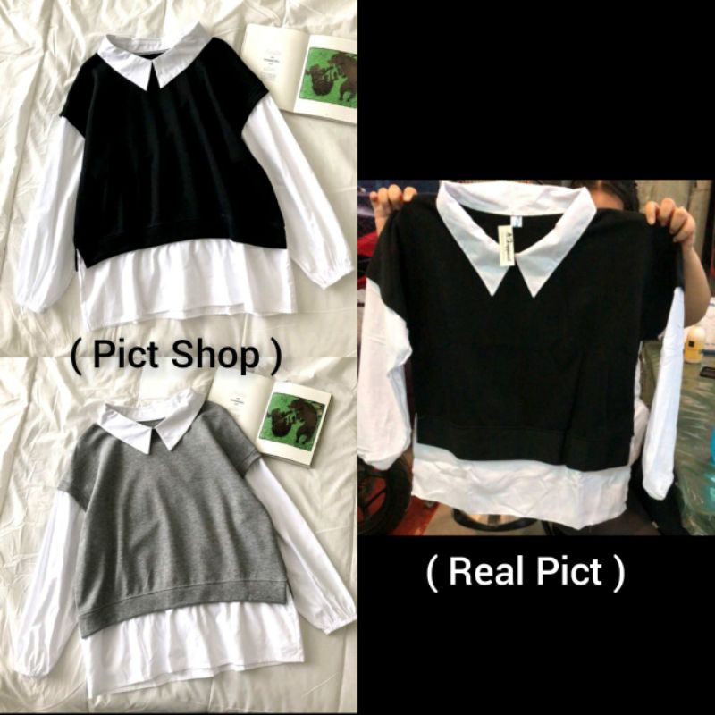 GM Gide Top Wanita - Set Blouse Wanita - Korea Fashion