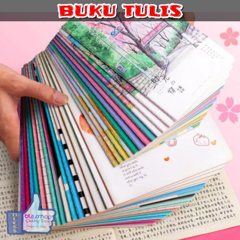 BLESSHOP Buku Tulis 38 58 Lembar Buku Gambar A4 Buku Kotak Buku Latin