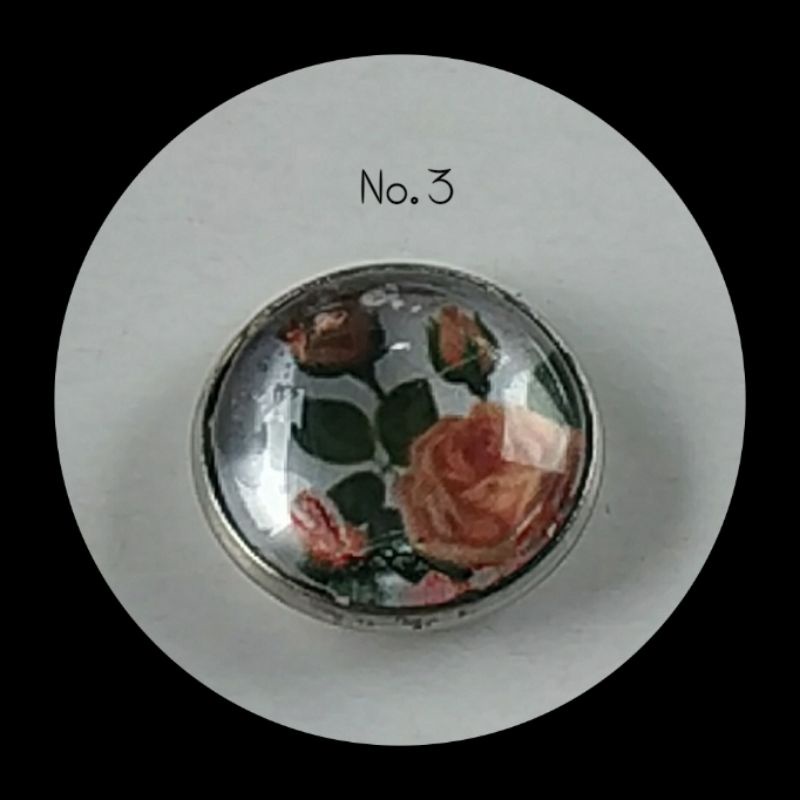 BM05-BROS MAGNET BUNGA /MAGNETIC HIJAB BROOCH 18MM-NO. 3