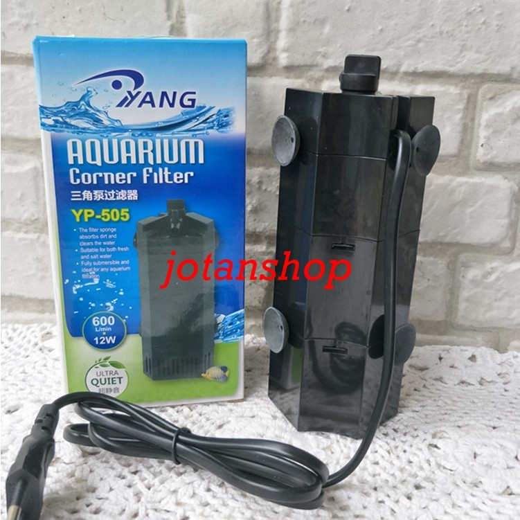 YANG YP505 YP 505 YP-505 corner filter pojok sudut aquarium aquascape