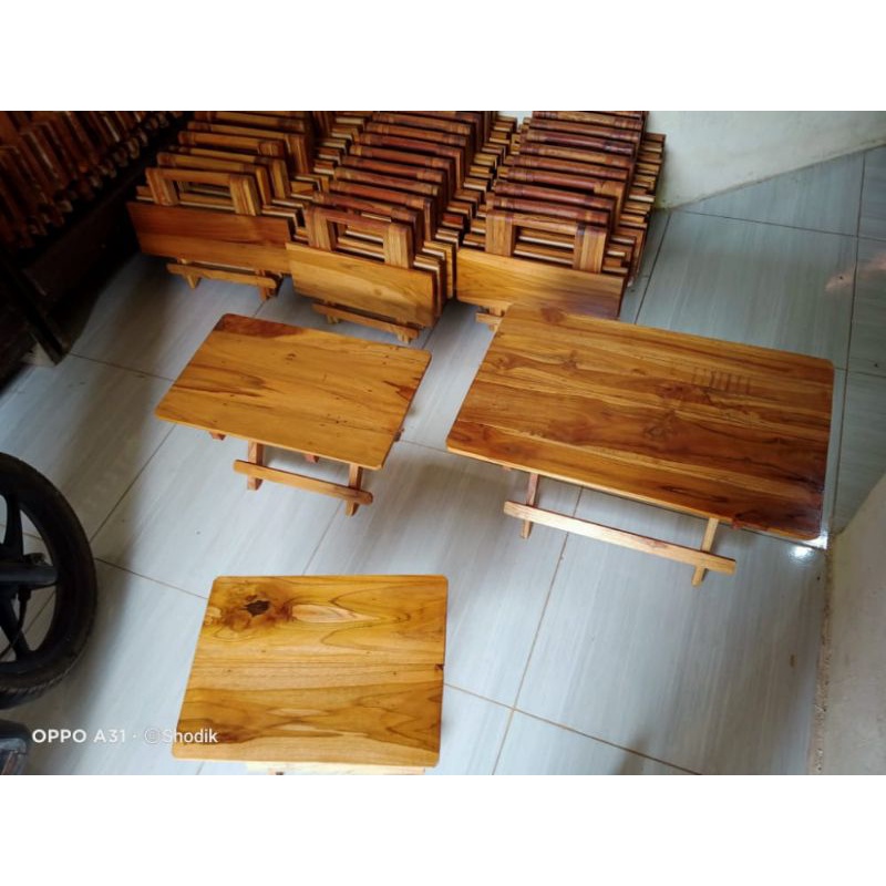 [ TERBARU ] MEJA LIPAT DAMPAR REKAL REHAL KAYU JATI KUAT MURAH