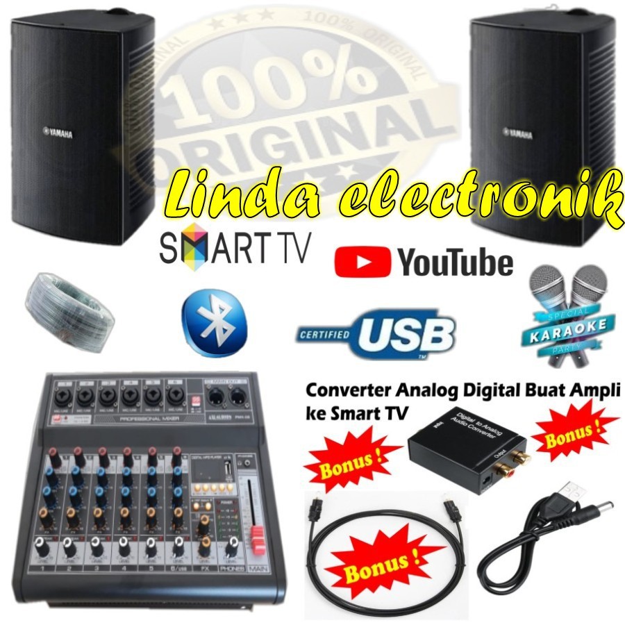 paket sound system 2 speaker cafe gudang yamaha vs6 axl audion pmx 06