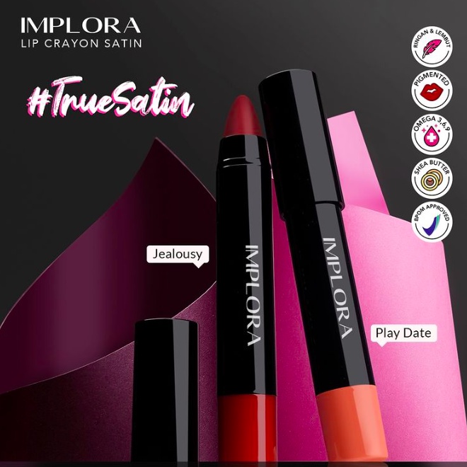 Implora Lip Crayon Satin | lipstik lipstick