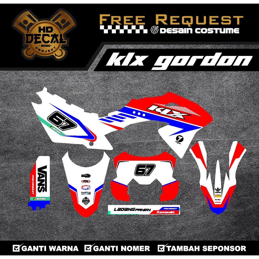 DECAL KLX BF FULL BODY LAMINASI GLOSY/DOFF