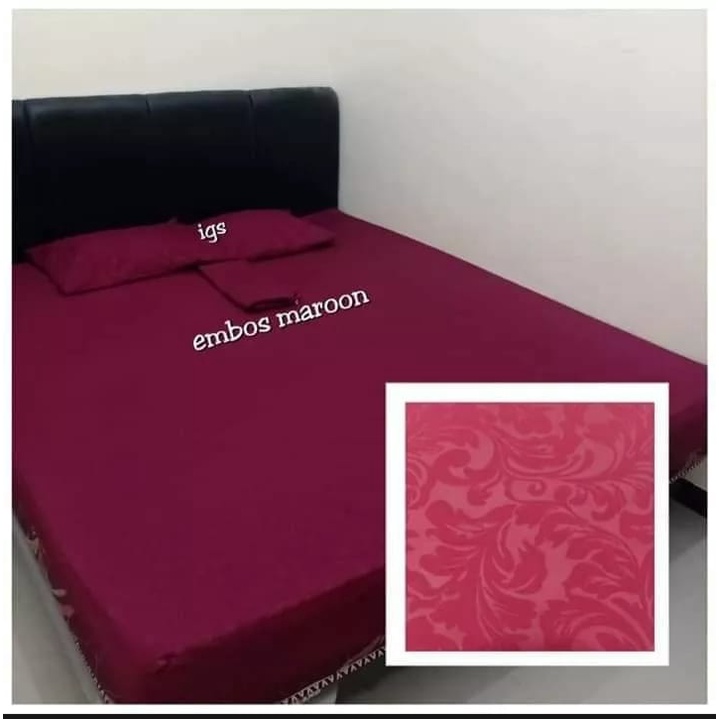 SPREI EMBOS POLOS 180x200 160x200 120x200 / SPREI HOMEMADE POLOS EMBOS SET SARUNG BANTAL DAN GULING