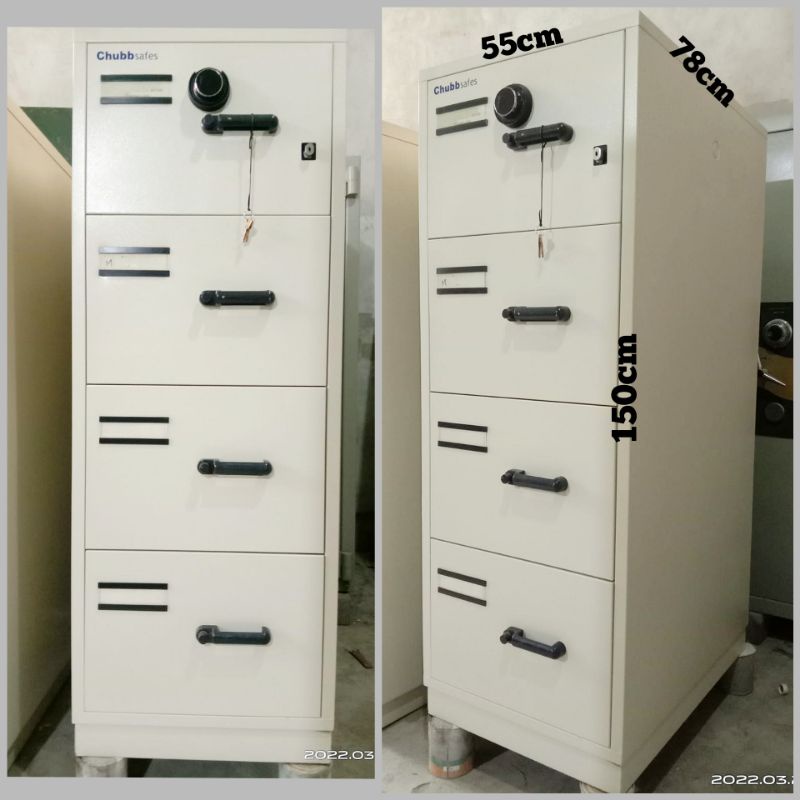 RPF CHUBB 4 Laci Fireproof Chubb 4 Laci Seri 9000 Bekas