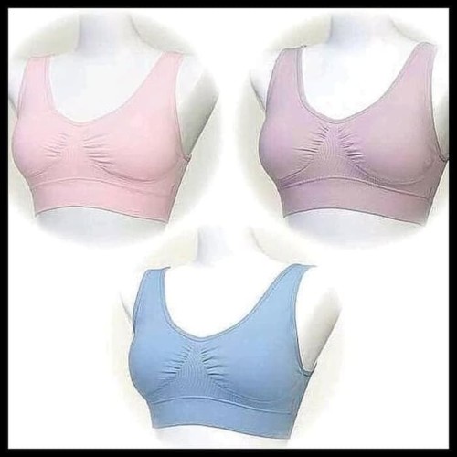 Takarai 3PCS Bra Premium Pastel Genie Tanpa Kawat Teknologi Jepang Kode Track