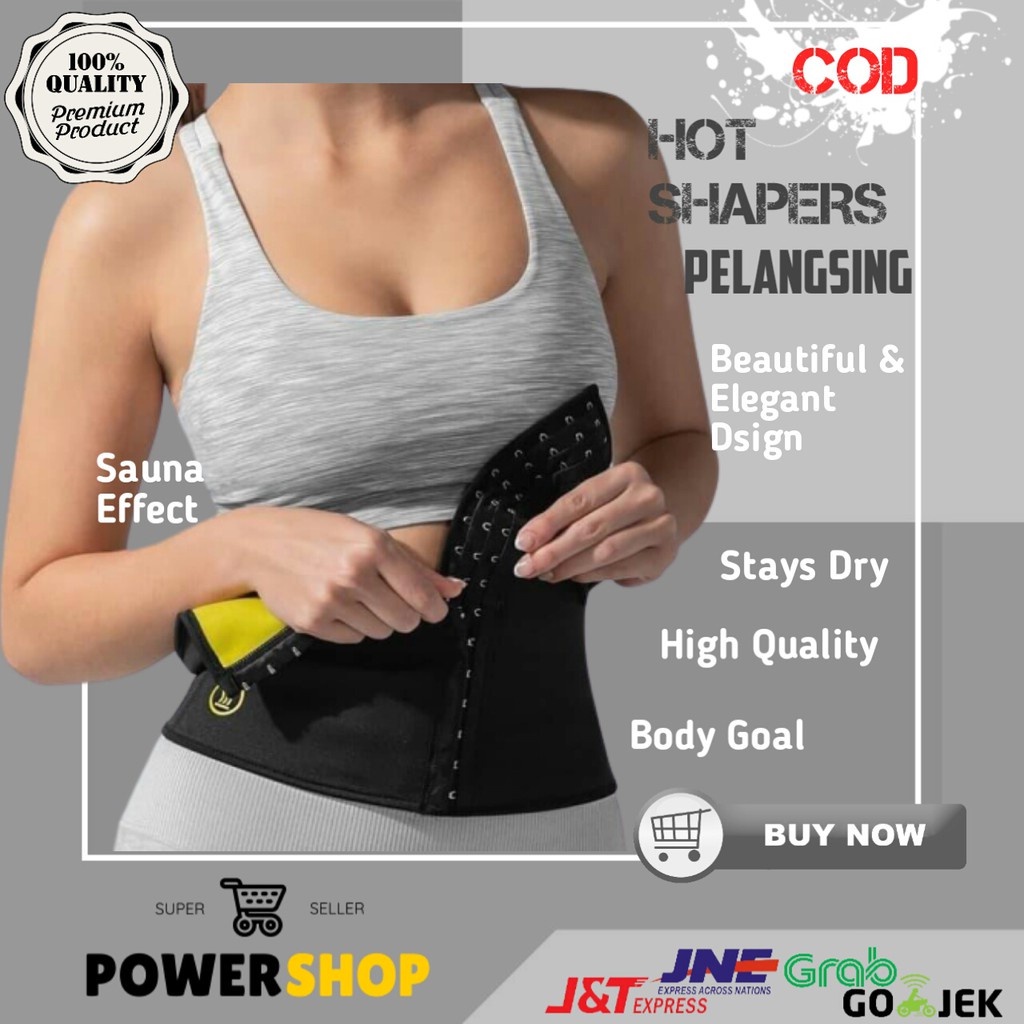 Korset Hot Shapers Neotex Slimming Waist Chincer Dengan 3 Pengait