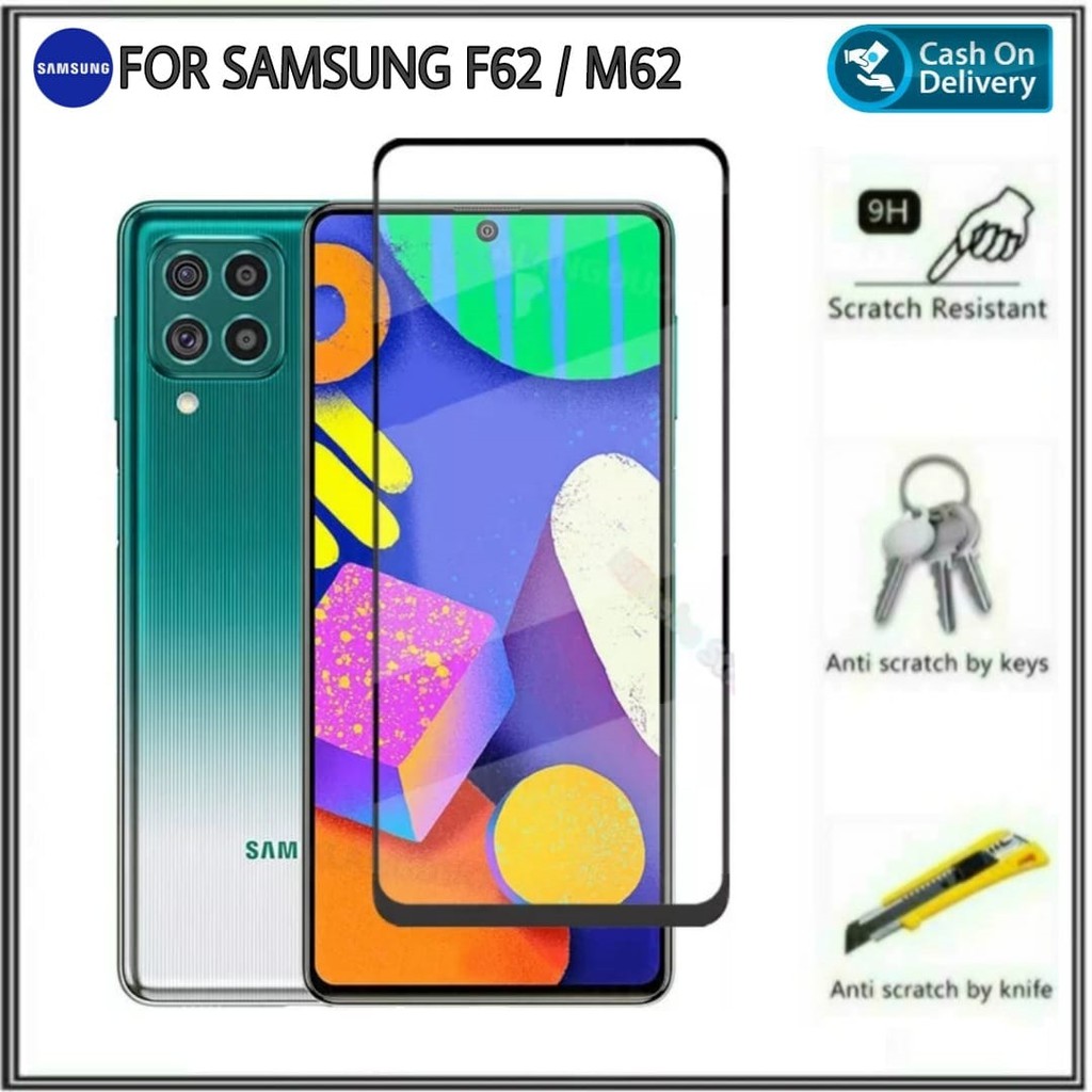 Tempered Glass Samsung F62 / M62 Anti Gores Kaca Galaxy F62 / M62 DI HANYCASE
