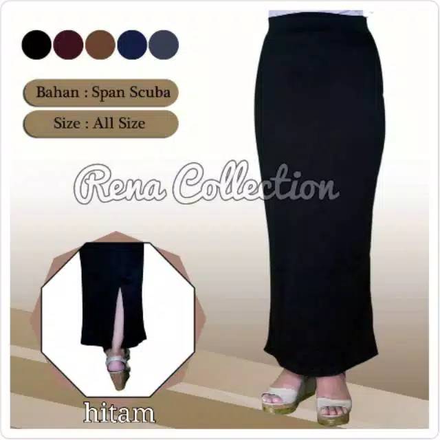 ROK SPAN SCUBA,ROK PANJANG, ROK POLOS,ROK KULIAH,ROK KANTOR,ROK TERBARU ROK HITAM,ROK SPAN