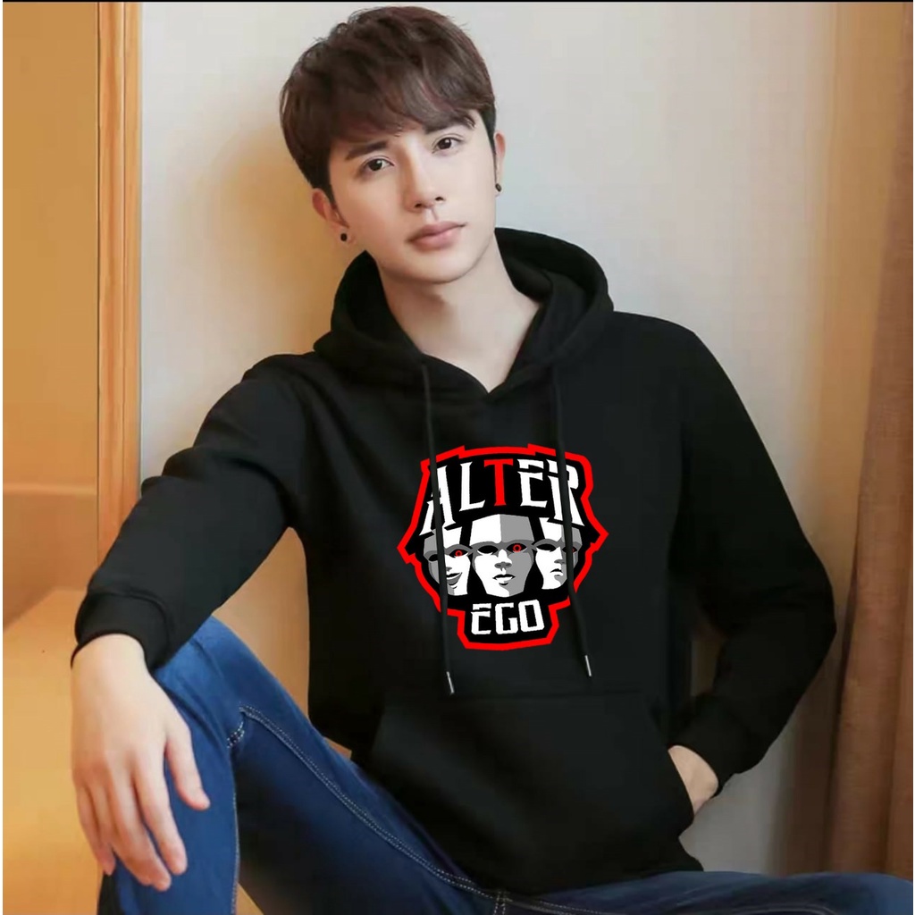 BISA COD-SWEATER HOODIE ALTER EGO/HOODIE TEBAL/HOODIE PRIA DEWASA