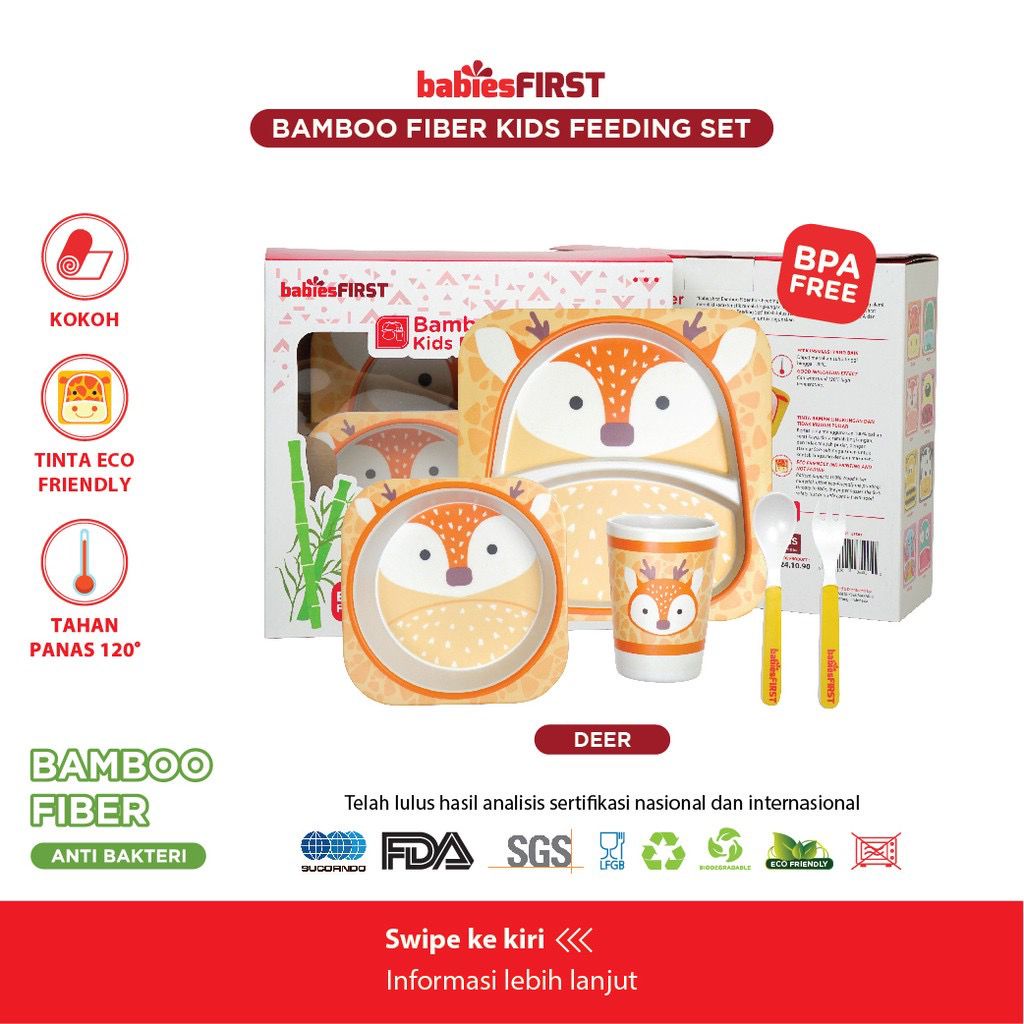 BabiesFirst Feeding Set Animal BF501 - Peralatan Makan Bayi