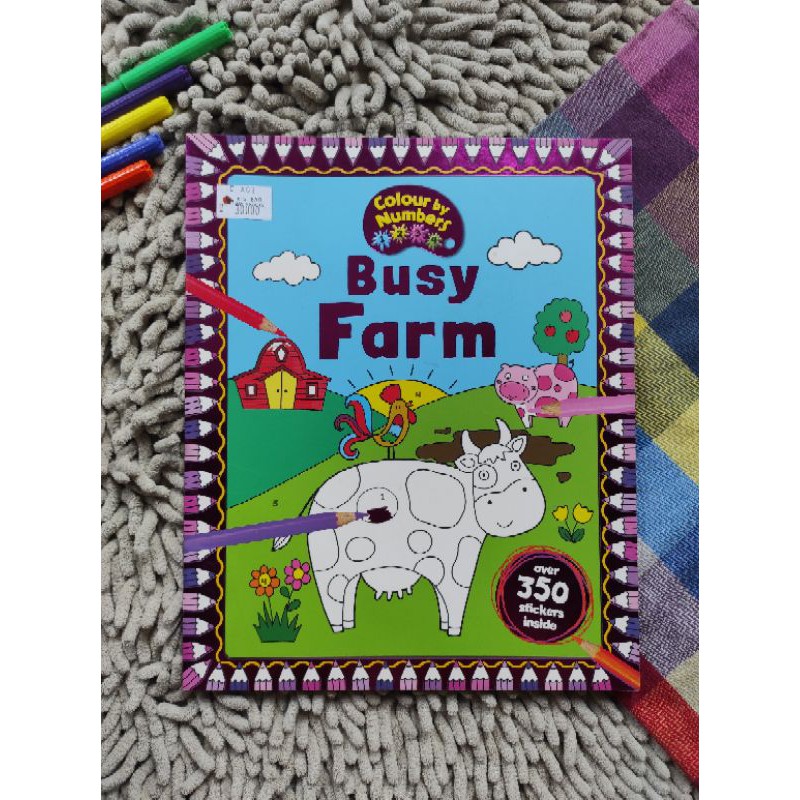 Colour by Numbers - Busy Farm