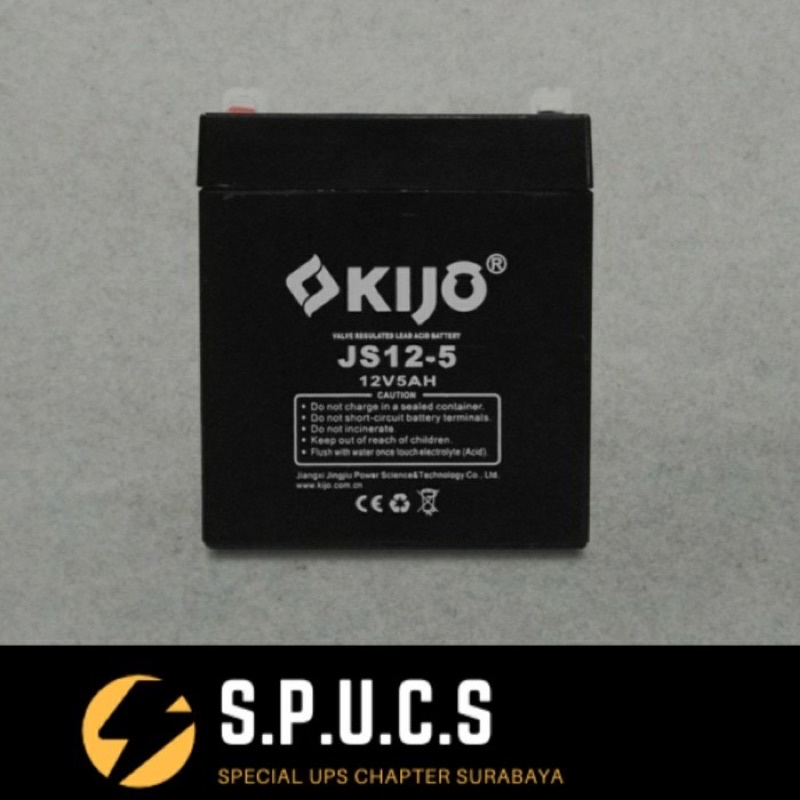 AKI UPS KIJO 12V 5AH BATERAI UPS / DEEP CYCLE / VRLA / BATERAI UPS