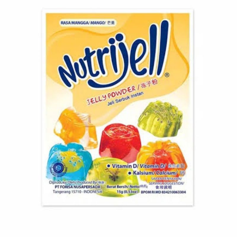 

Nutrijell Rasa Mangga Mango Sachet 15 gram