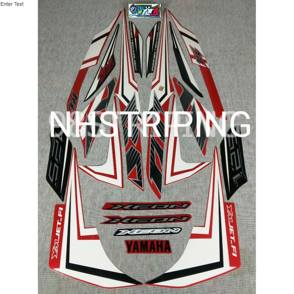 STRIPING XEON RC MERAH TAHUN 2013  POLET ORI YAMAHA
