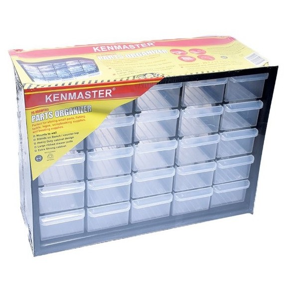 Rak Susun Drawer 25 Compartemen / Kenmaster 25 Slot Laci Partisi Organizer