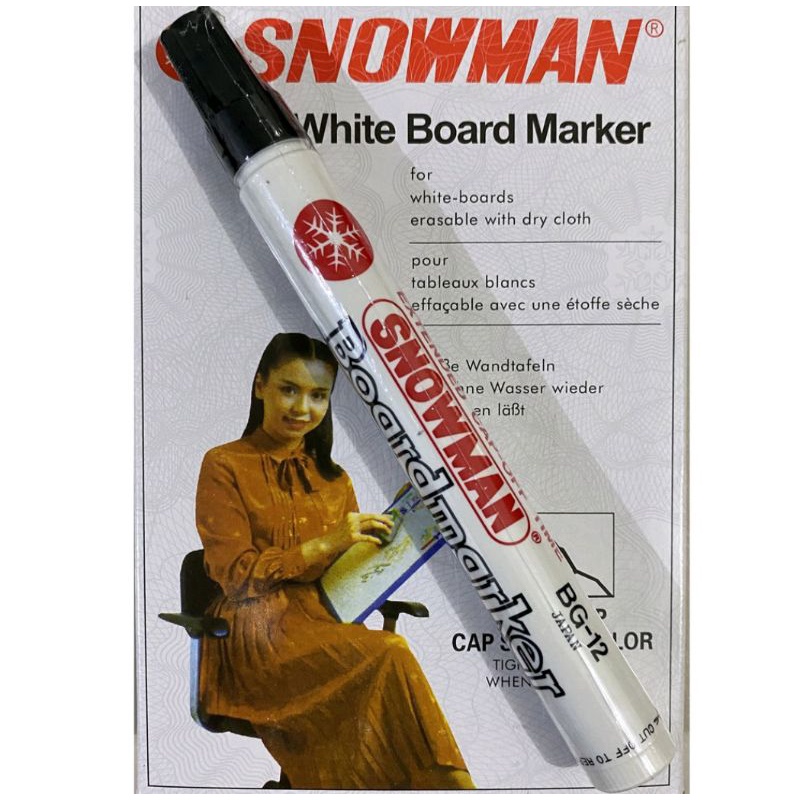 

SPIDOL SNOWMAN WHITEBOARD BG-12 ORIGINAL DAN PENGHAPUS WHITEBOARD