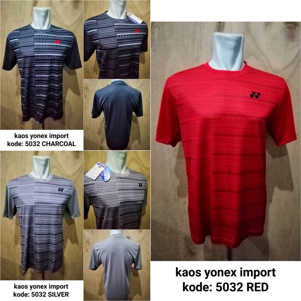 Berkualitas  Baju badminton Yonex 5032 kaos badminton yonex kaos yonex import  Freeongkir