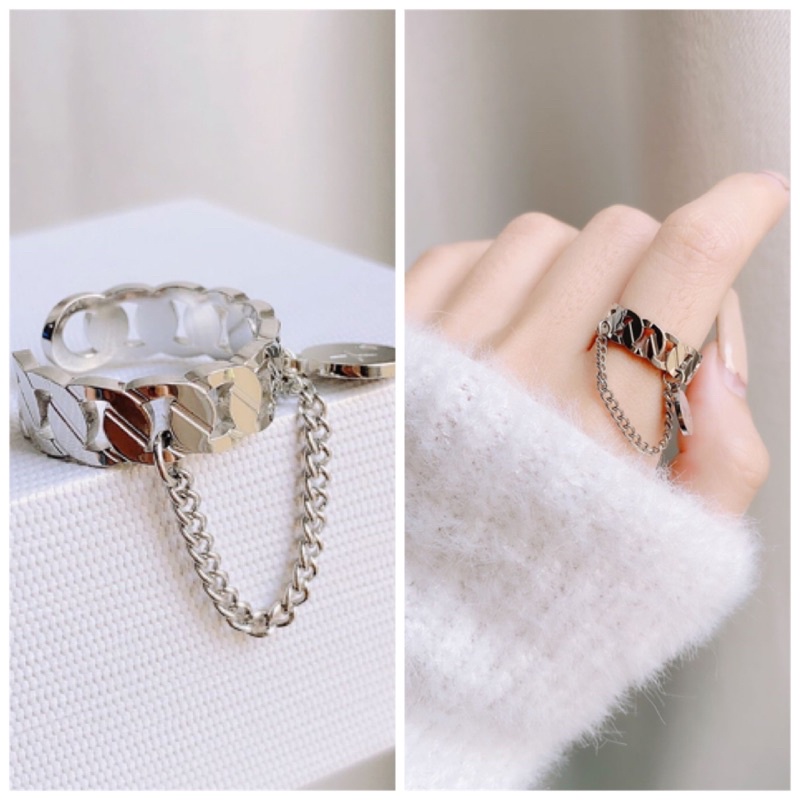 Fena Titanium Ring / Cincin Sisik Naga Rantai Anti Karat