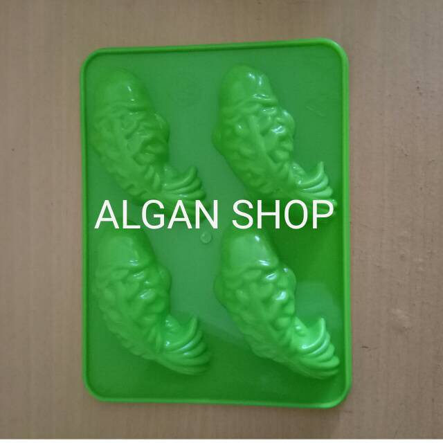 Cetakan Puding Plastik Motif Ikan Koi 4 Besar Agar Jelly Es Batu Coklat Kue Putu Ayu Kukus Serbaguna