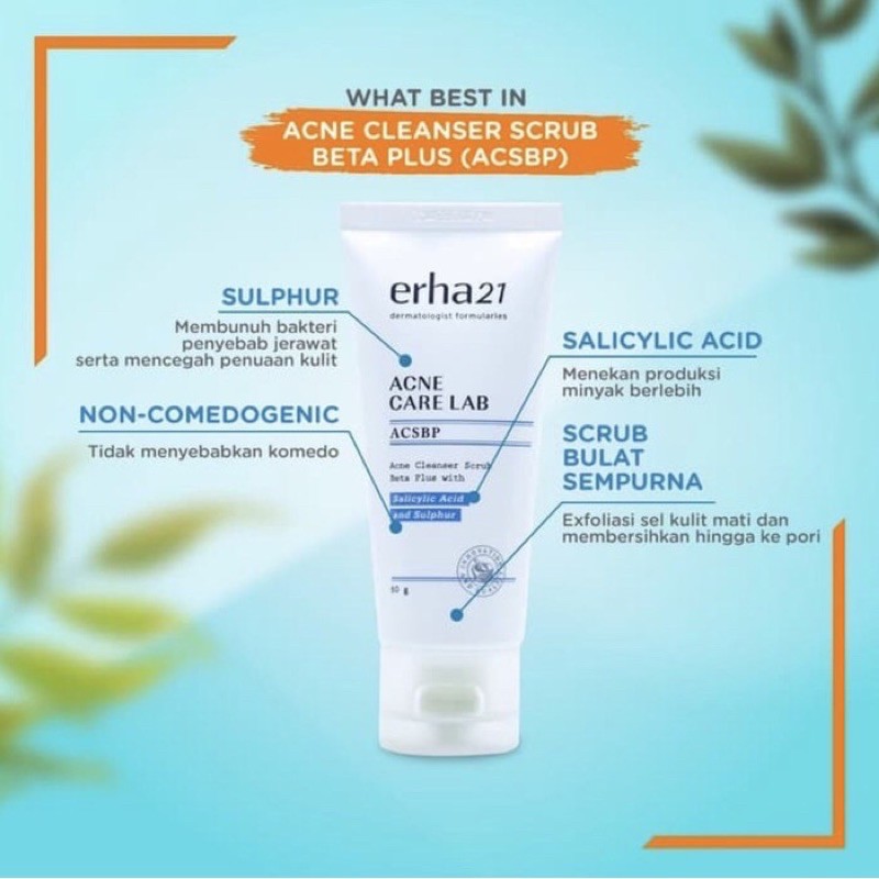 Erha 21 Acne Care Lab ACSBP Cleanser Scrub Beta Plus 60gr