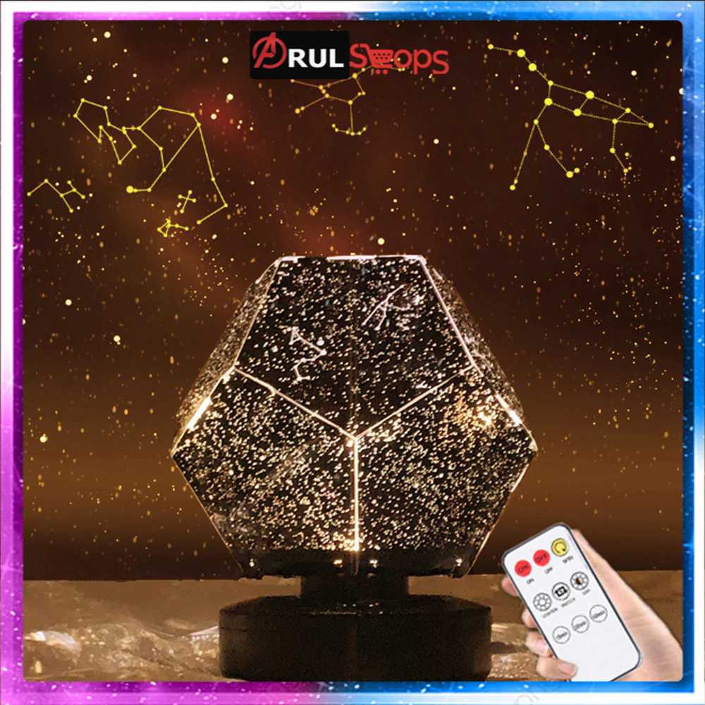 Ousam Lampu Proyektor LED Starry Night Sky Remote Control - WZXKD01