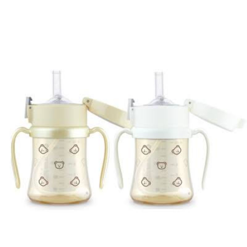 Grosmimi PPSU Cherrish Weighted Straw Cup 200ml 300ml Botol Minum Anak Premium - Tempat Minum Anak Bayi Exclusive