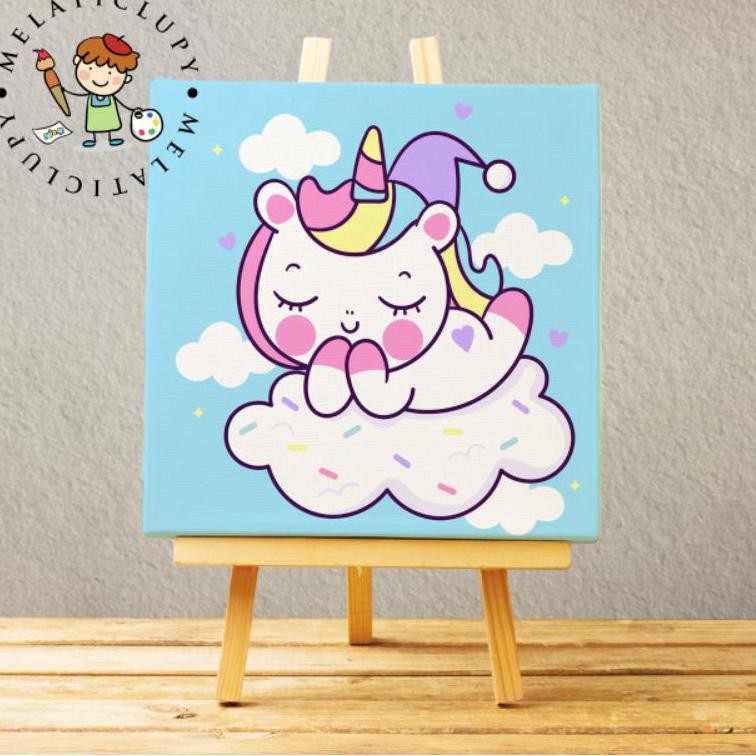 

PROMO AWAL TAHUN PAINT BY NUMBER KANVAS 20X20 UNICORN