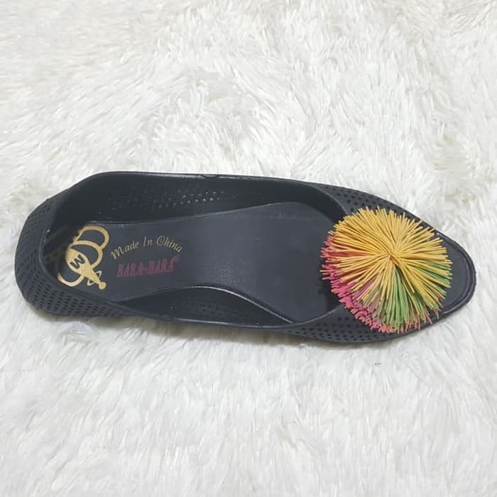 jelly shoes barabara sepatu wanita flatshoes karet import 167-10