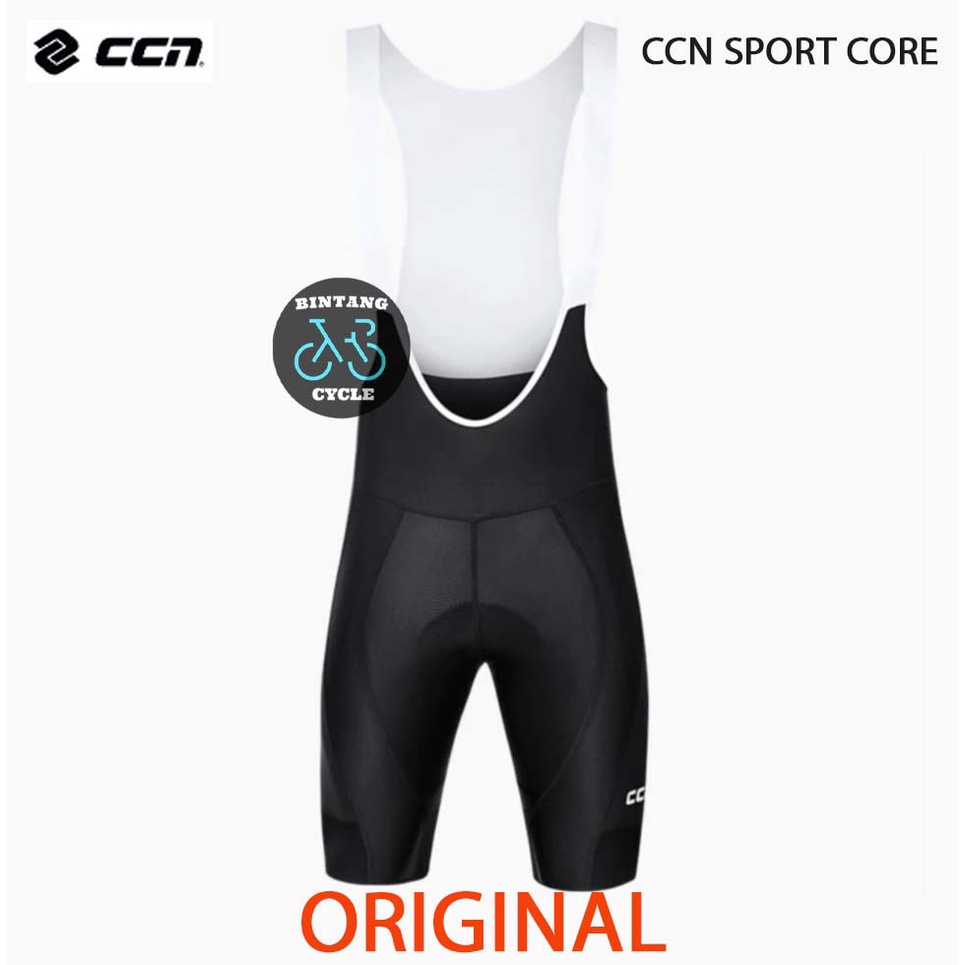 BIBSHORT CCN SPORT MEN CORE BLACK BIB SHORT  - Jersey Celana Sepeda