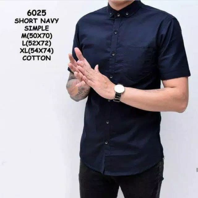 Kemeja Lengan pendek Kemeja polos  Kemeja slimfit casual / kemeja termurah