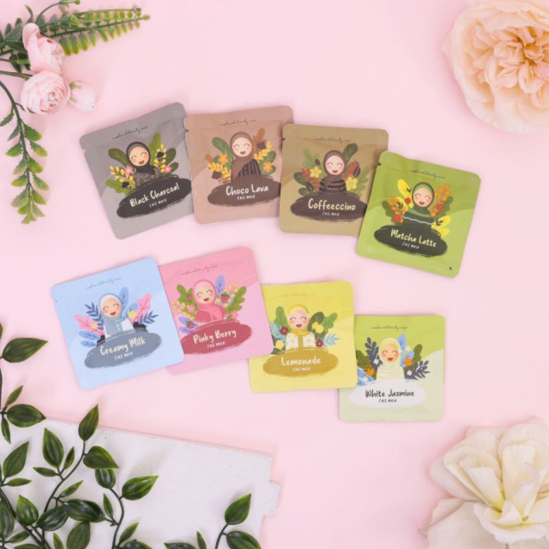 [Agen Resmi] face mask sachet muslimah beauty care || Masker wajah Mbcskin || Masker wajah mbc skin 