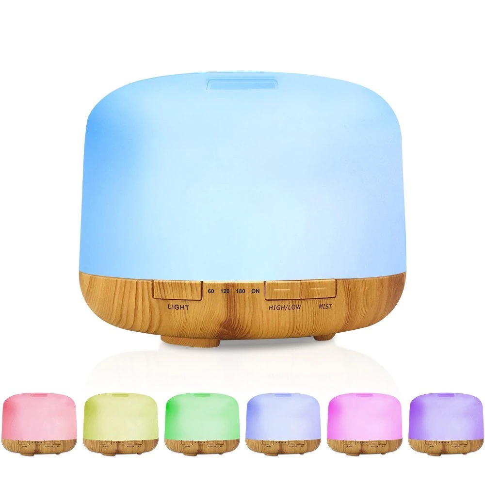 Air Humidifier Diffuser Aromaterapi Oil Remote Disfuser Taffware Aromatherapy Ultrasonic 7 LED Pengharum Ruangan