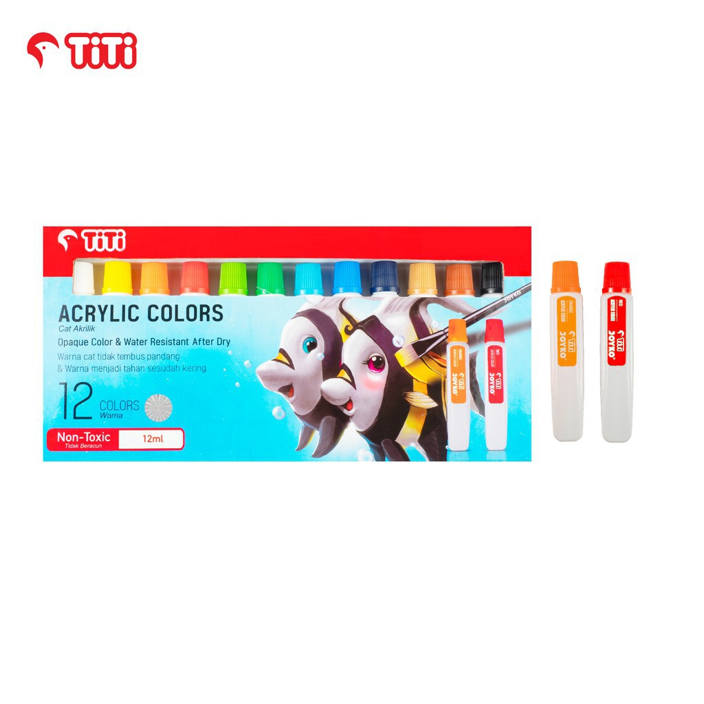 

Acrylic Color Cat Akrilik TiTi ACC-12ML-12 Warna Colors