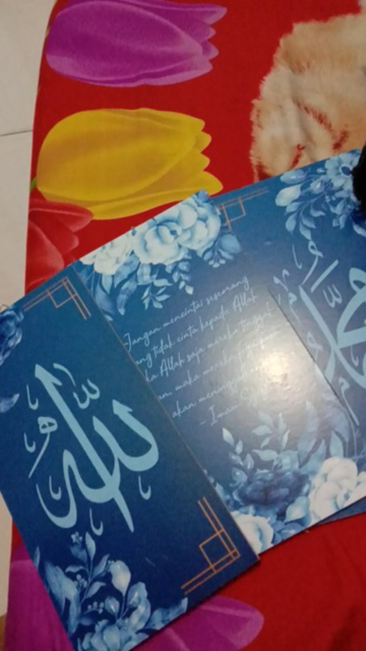 Kamila Produsen Hiasan Dinding Poster Kayu Sambung Lafadz Allah, Muhammad & Ayat Kursi Project7 1530