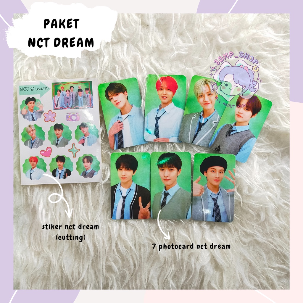 1 set 7 photocard+stiker nct 6th anniversary all member