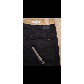nudie Jeans Black Coated