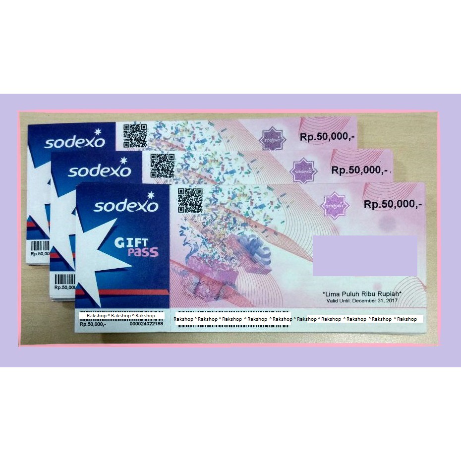 Voucher Sodexo utk Alfamart - Carefour - Gramedia - dll 50