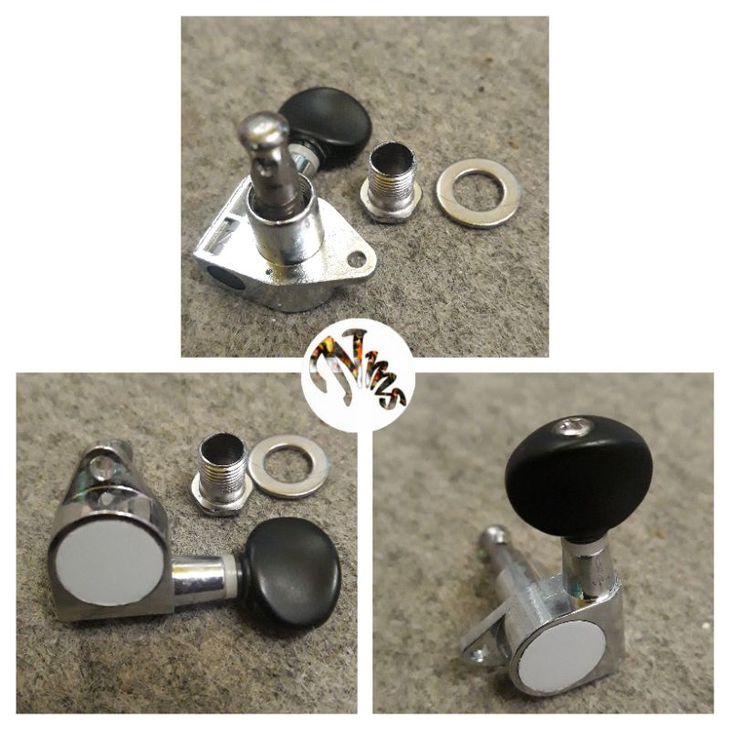 Driyer Grover Tuning Peg Tuning Key Tuner Machine Pemutar Senar Gitar Akustik 1 Set 6pcs Termurah