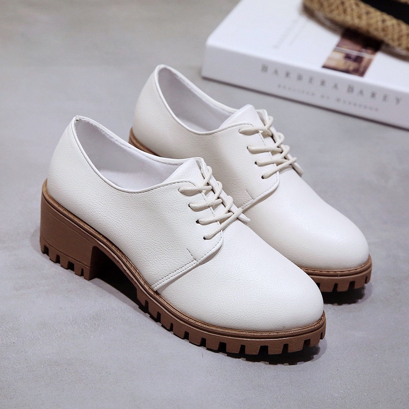 [ Import Design ] Sepatu Wanita Docmart Hitam Sepatu Oxford Wanita Import Premium Quality ID163