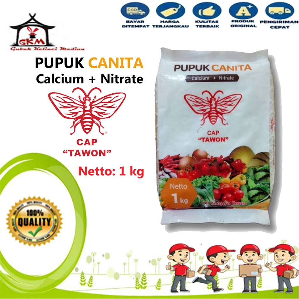 Canita 1 Kg Pupuk Kalsium Nitrat Cap Tawon