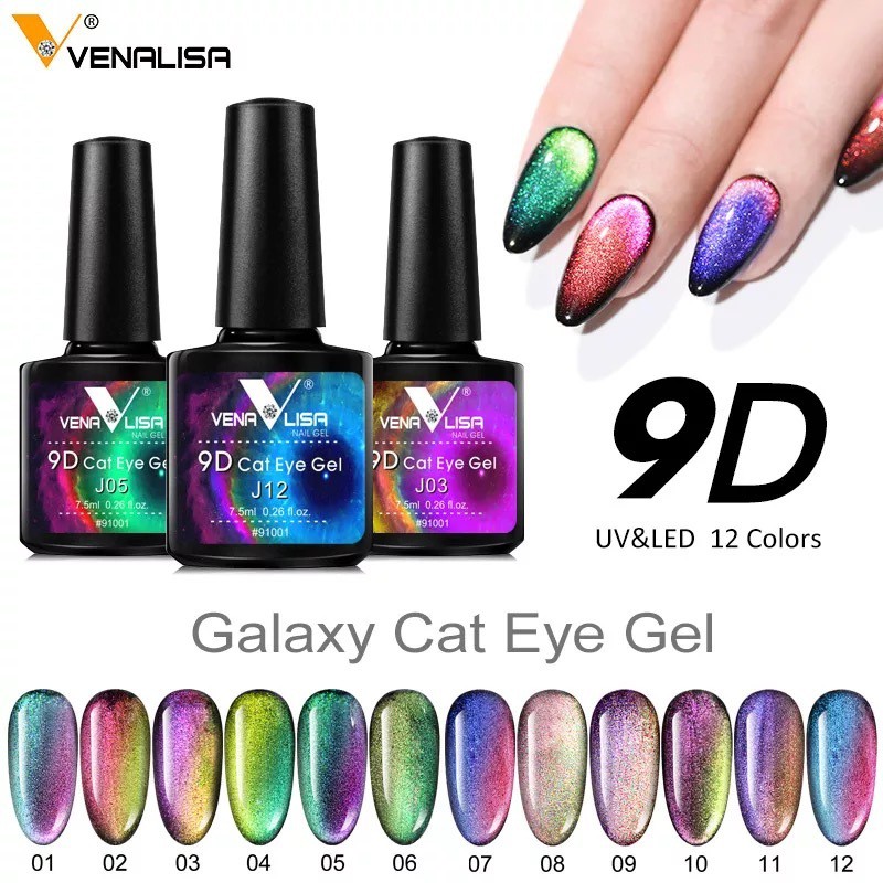 Venalisa Cat eye 9D / Gel Polish Cat eye 9D 7.5ml / Kutek Cat Eye