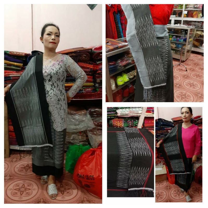 SONGKET TENUN ATBM SIANTAR SIBOLANG RASTA WARNA HITAM