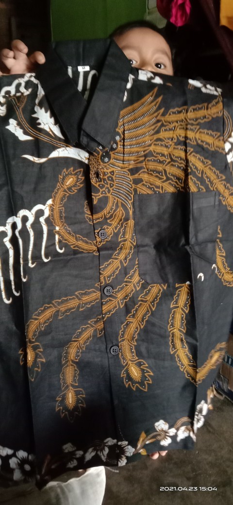 Hem Batik Anak Laki-laki/batik Anak Cowok Usia  3-10 Tahun