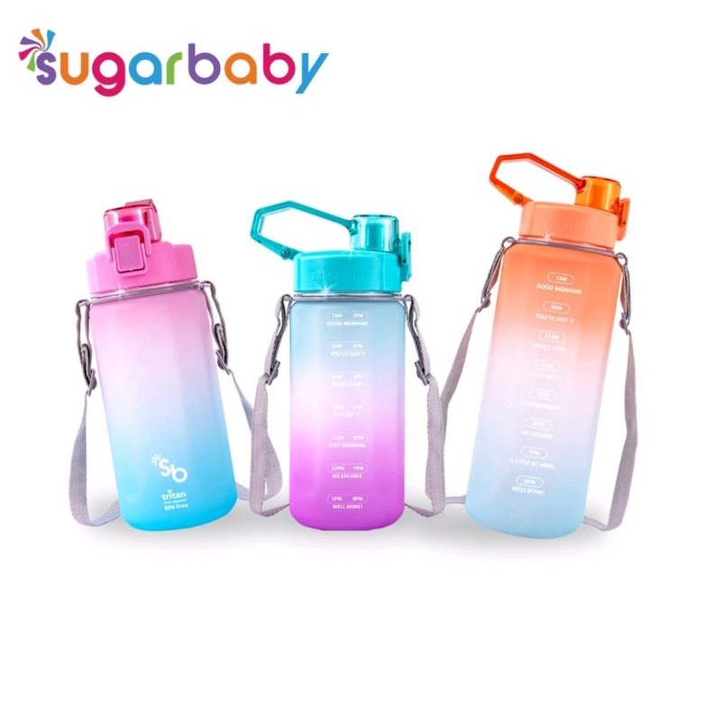 Sugarbaby tritan botol fit 2 in1 Rainbow 2000 ml