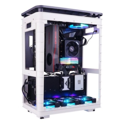 InWin ALICE Grey Top Monogram Cloth - Mid Tower ATX Gaming Case