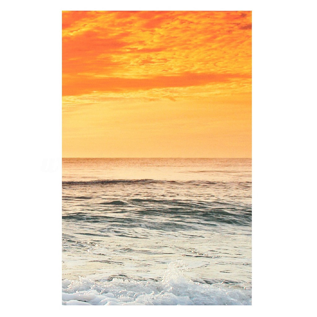 5pcs Lukisan Dengan Bahan Kanvas Dan Gambar Matahari Terbenam