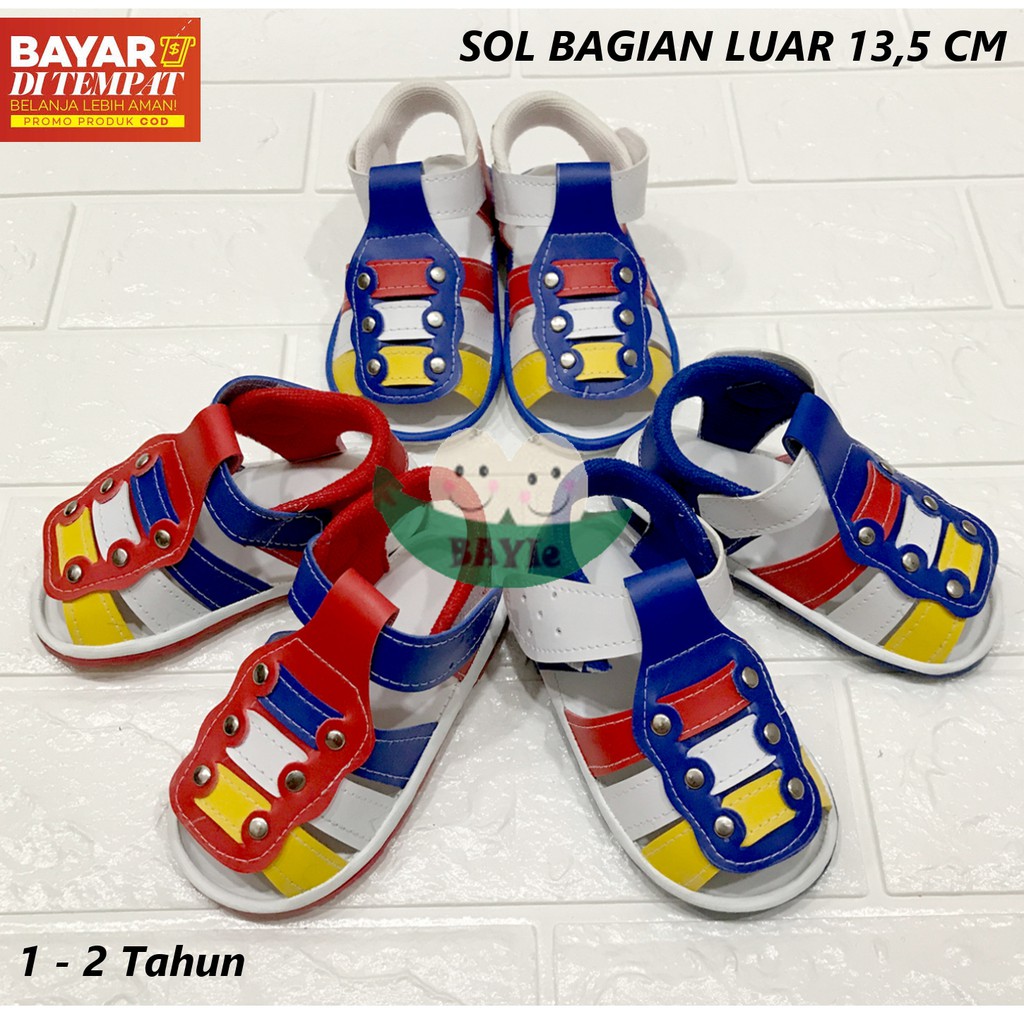 BAYIe - Sepatu Anak Bayi/Balita Laki-Laki/Perempuan Motif RAINBOW C 38 usia 1 - 2 tahun